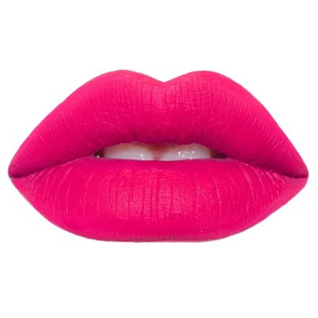 Hot pink lips