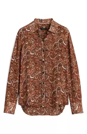rag & bone Antonia Paisley Button-Up Shirt | Nordstrom