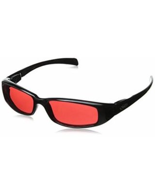 NEW ATTITUDES - Stylish Sunglasses - RED Lenses, GLOSS Black Frame