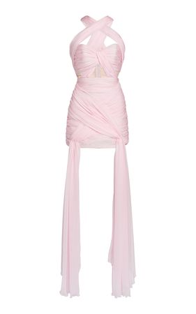 Ruched Georgette Mini Dress By Giambattista Valli | Moda Operandi