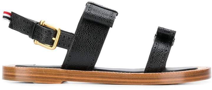 Brogued Bow 2-Strap Sandal