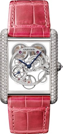 CRHPI00705 - Tank Louis Cartier watch - XL model, rhodiumized white gold, diamonds - Cartier