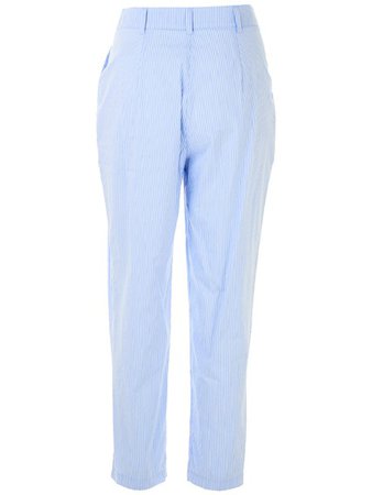 ermanno di ermanno scervino WHITE AND LIGHT BLUE PANTS available on www.lungolivignofashion.com - 28340
