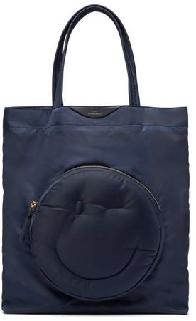 Chubby Wink Nylon Tote Bag - Womens - Dark Blue