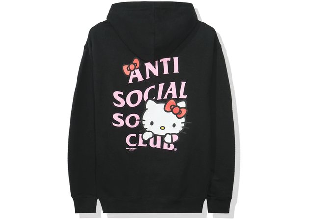 Anti Social Social Club x Hello Kitty Hoodie (FW19) Black - FW19