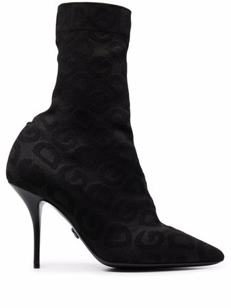 Dolce & Gabbana Monogram Ankle Boots - Farfetch