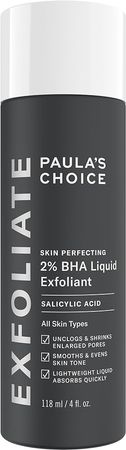 Amazon.com: Paulas Choice-SKIN PERFECTING 2% BHA Liquid Salicylic Acid Exfoliant-Facial Exfoliant for Blackheads, Enlarged Pores, Wrinkles & Fine Lines, 4 oz Bottle : Paula's Choice: Beauty & Personal Care