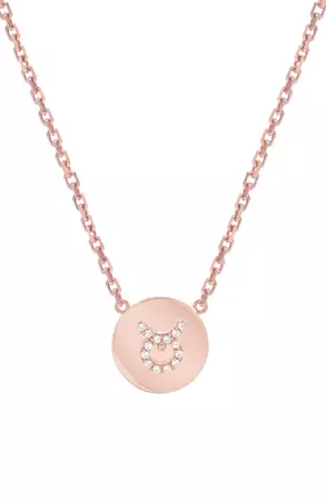 Mini Mini Jewels Framed Diamond Zodiac Sign Pendant Necklace | Nordstrom