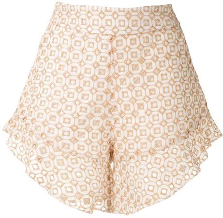 Orchid patterned shorts