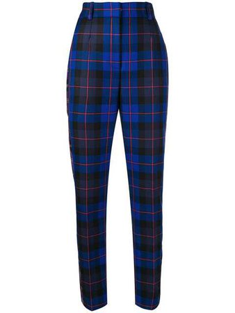 Versace Checked Trousers - Farfetch