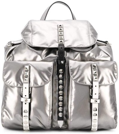 studded straps backpack