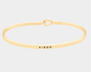 "Virgo" Thin Metal Bangle – Inzention Jewelry