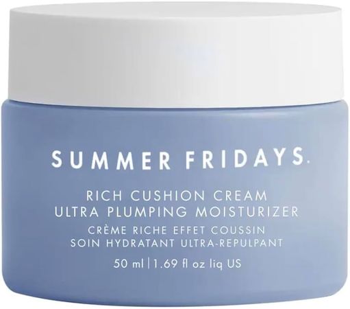 Amazon.com: Summer Fridays Rich Cushion Cream Ultra Plumping Moisturizer : Beauty & Personal Care