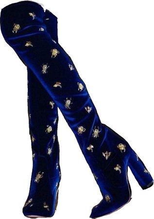 knee highs blue and gold