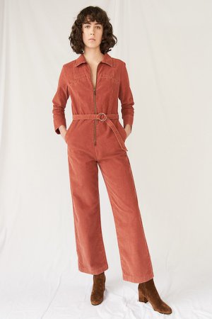 dreyson belted cotton red jumpsuit - Buscar con Google