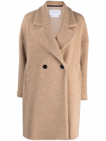 Harris Wharf London Textured double-breasted Coat - Farfetch