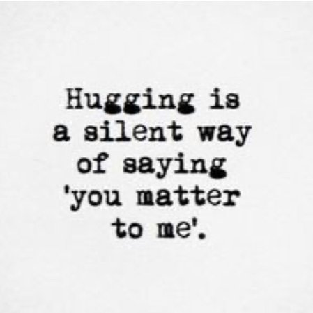 hugging