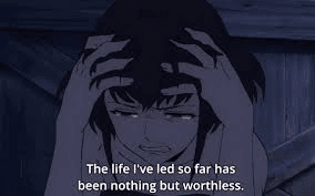 depressing angst emo anime