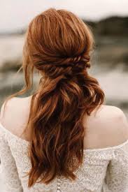 red hair hairstyles pinterest half up half down - Google Search
