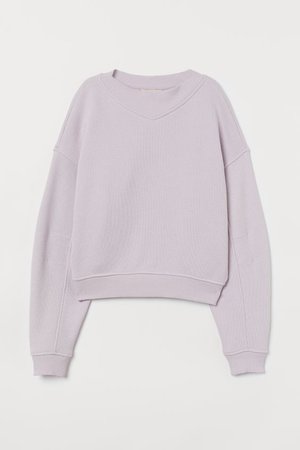 Boxy Sweatshirt - Light purple - Ladies | H&M US