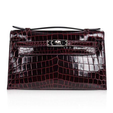 Hermes Pochette Kelly Clutch Bag Bordeaux Crocodile - Oct 15, 2020 | Jasper52 in NY