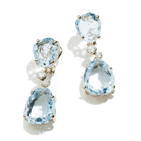 blue. earrings