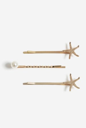 Gold Look Starfish Clip Pack 69.00 SEK, Hair accessories - Gina Tricot