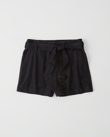 Abercrombie Belted High-Rise Shorts