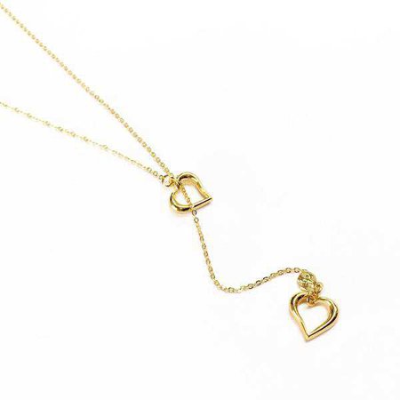 Necklaces | Shop Women's Gold Chain Drop Necklace at Fashiontage | 1009919