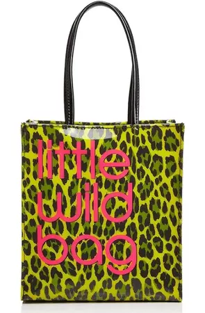 hot pink and yellow leopard purse