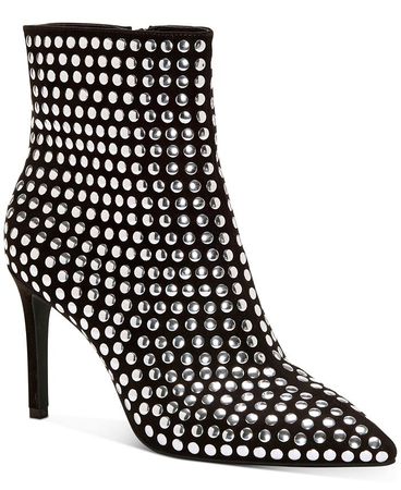 INC International Concepts INC Women's Ingra Studded High-Heel Booties, Created for Macy's & Reviews - Boots - Shoes - Macy's
