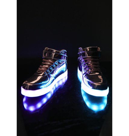 Chrome Invader Light Up Sneakers