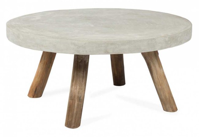 Concrete Round Coffee Table; Concrete Round Coffee Table