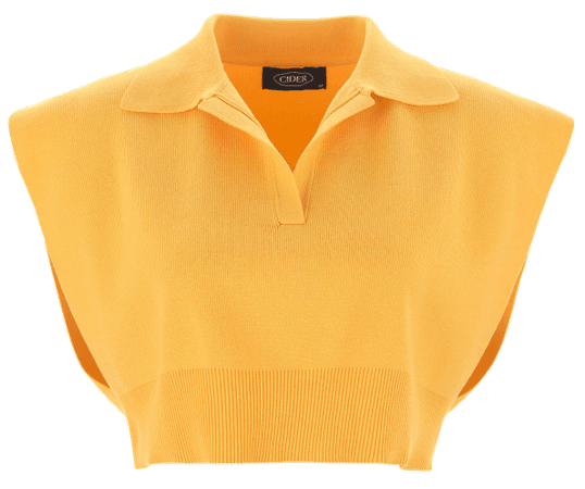 Polo Crop Top Sweater