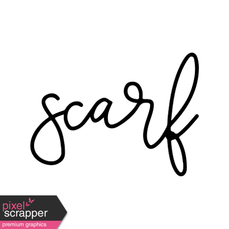 Winter Day Word Art – Scarf graphic by Elif Şahin | Pixel Scrapper Digital Scrapbooking