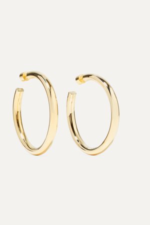 Gold 2" Samira gold-plated hoop earrings | Jennifer Fisher | NET-A-PORTER
