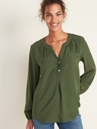 Relaxed Popover Blouse for Women | Old Navy