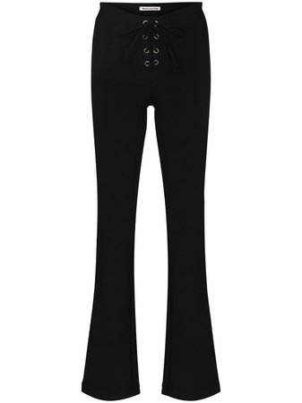 Reformation lace-up flared trousers - FARFETCH