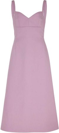 Emilia Wickstead Strap Crepe Dress Size: 8