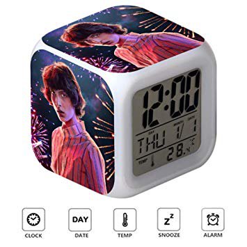 Stranger Things Alarm Clock Colorful LED 7 Color Alarm Clock for Kids Bedside Night Light Wake Up Clock: Amazon.ca: Home & Kitchen