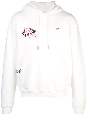 OFF-WHITE graffiti hoodie