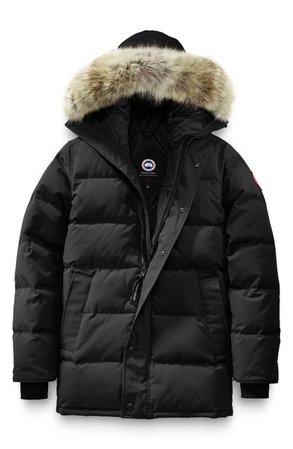 Canada Goose Carson Fusion Fit Hooded Down Parka with Genuine Coyote Fur Trim | Nordstrom