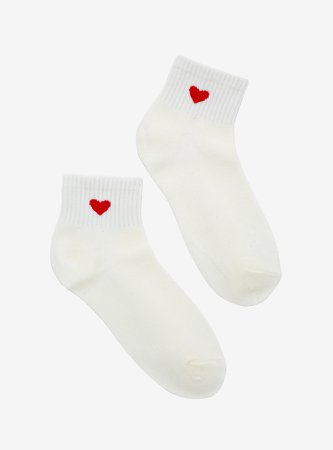 Hot Topic Heart Ankle Socks