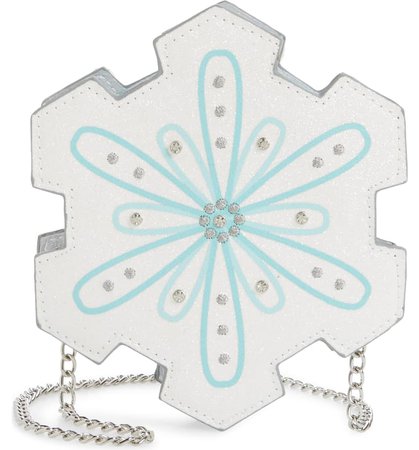Capelli New York Chunky Glitter Snowflake Crossbody Bag (Girls) | Nordstrom