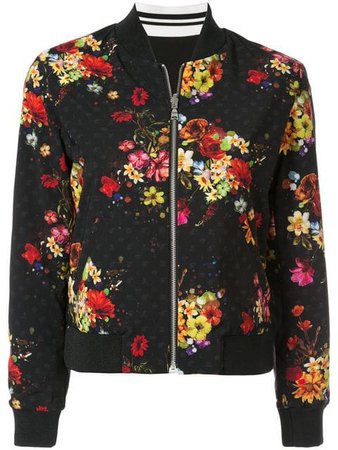 Loveless floral print bomber jacket
