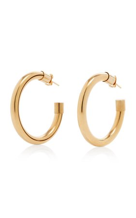 Gold-Tone Metal Hoop Earrings By Brandon Maxwell | Moda Operandi