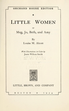 Little women title page