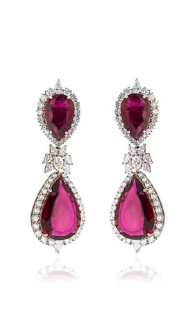 Timeless Ruby Earrings by Farah Khan Fine Jewelry | Moda Operandi