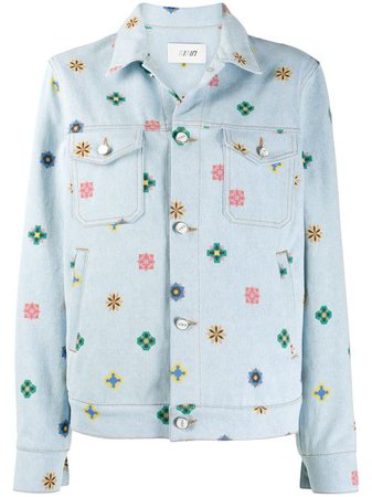 Kirin floral-print Denim Jacket - Farfetch