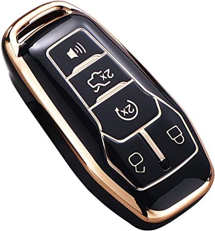Amazon.com: for Ford Key Fob Cover, Premium Soft TPU Full Protection Key Fob Case for Ford Fusion Mustang F150 Edge Explorer Lincoln MKZ MKC MKX Smart Remote Key Protector,Size A-ivory : Automotive